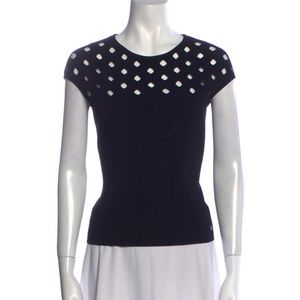 Escada Crew Neck Short Sleeve T-Shirt Size: M